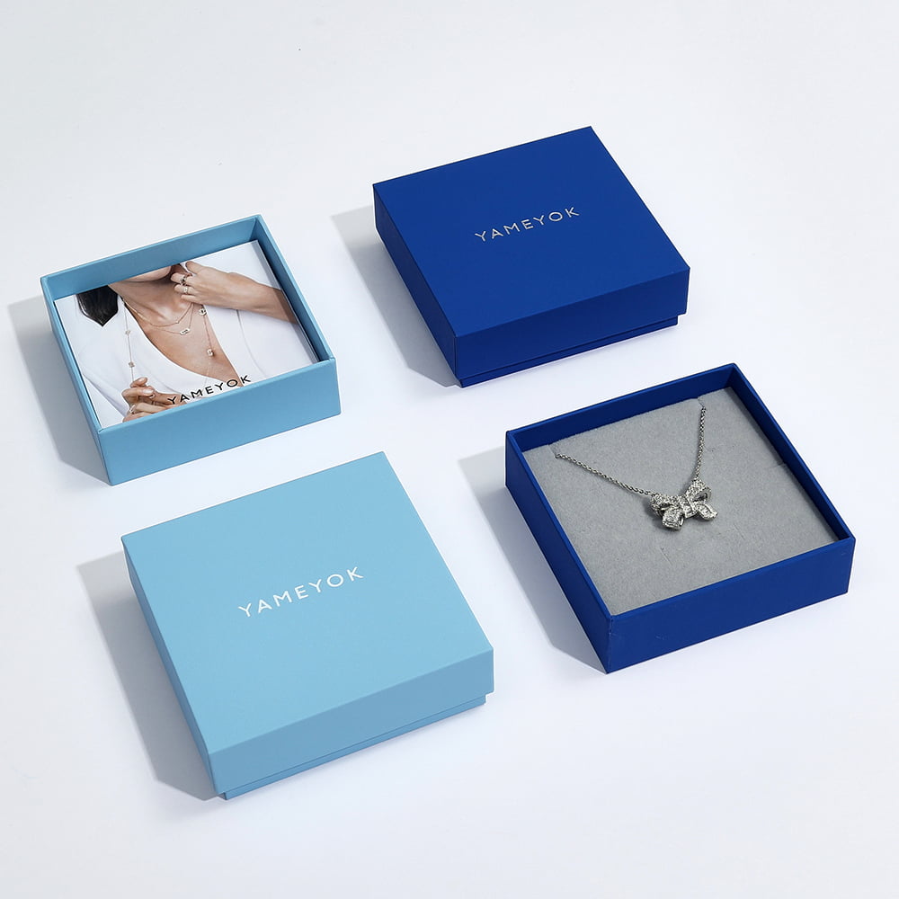 custom necklace gift paper box packaging