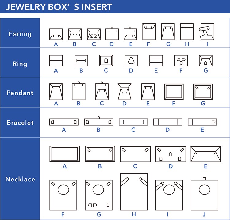 quality jewelry boxes insert