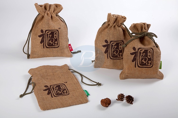 Customized logo jute bag