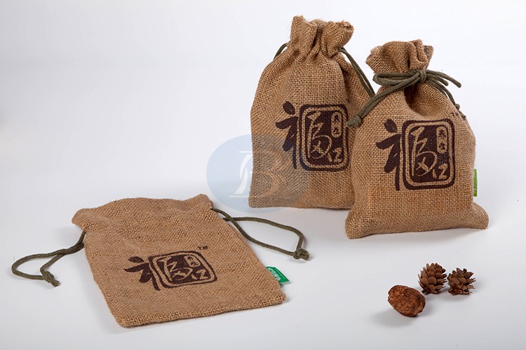 Customized logo jute bag