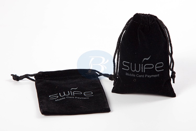 custom velvet drawstring jewelry pouch