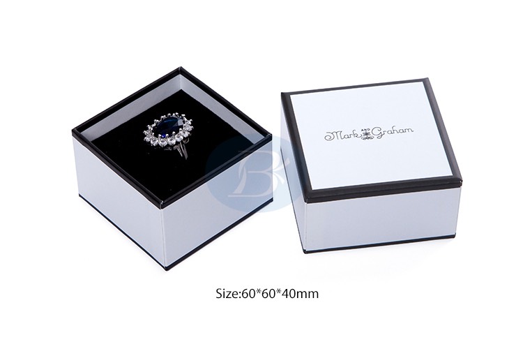 luxury white earring packaging box