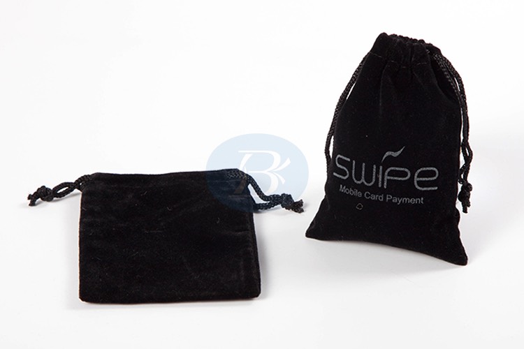 black velvet pouch