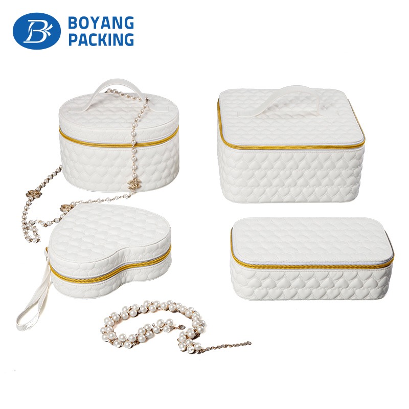 white leather jewelry box