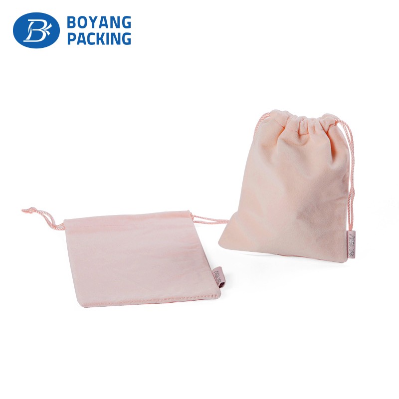 Mass customization promotion small velvet jewelry bags