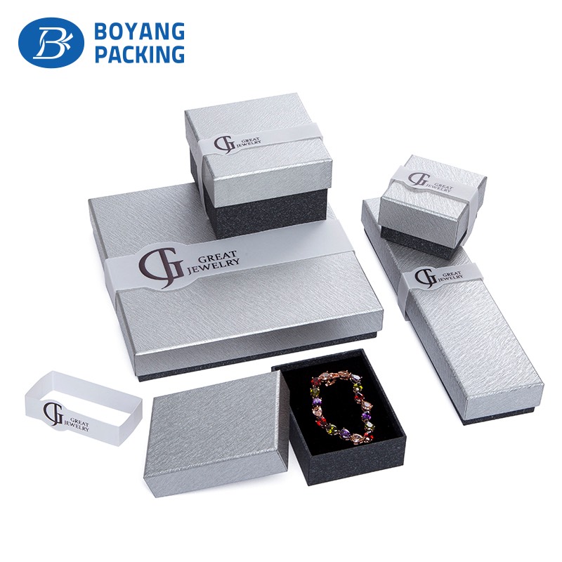 New design paper custom logo printed jewelry boxes