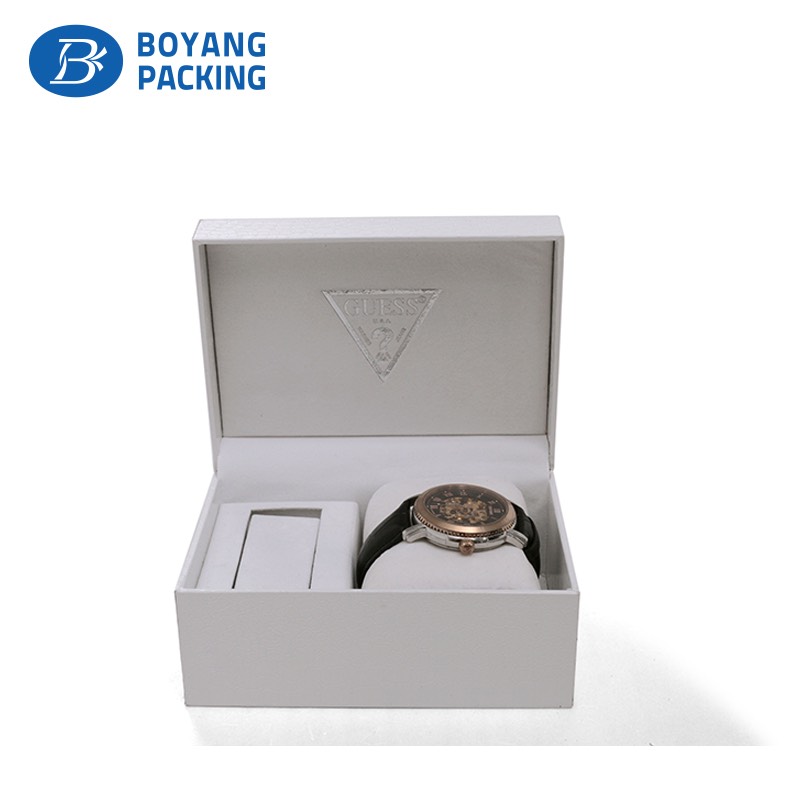 White high quality plastic watch gift box factory