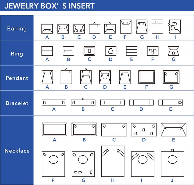 jewelry gift boxes factory insert