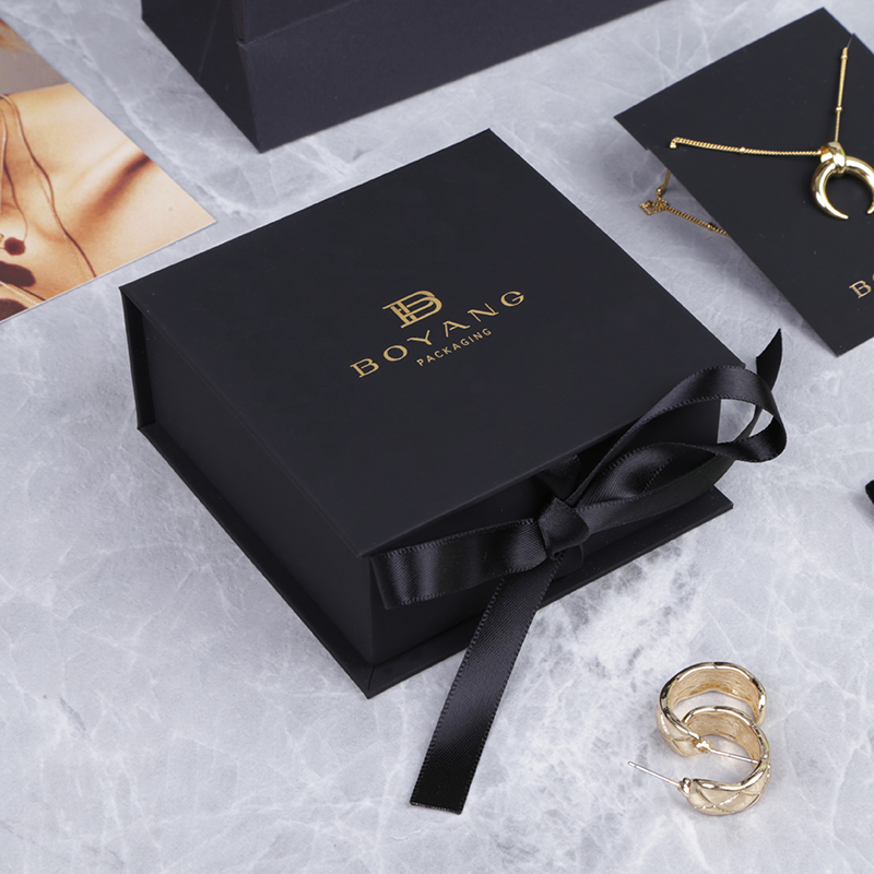 Custom logo Luxury Printed High Quality Drawer Paper Box Jewelry Storage Packaging Wedding Rings Jewelry Box