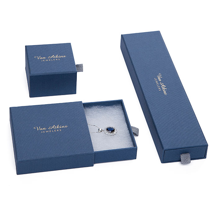 Classic custom drawer style jewelry package boxes