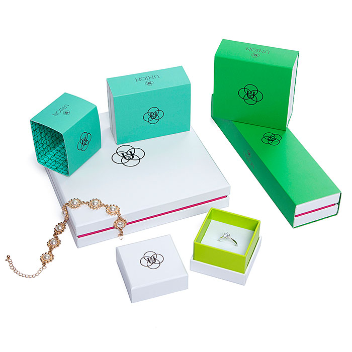 Custom printed jewelery gift packaging