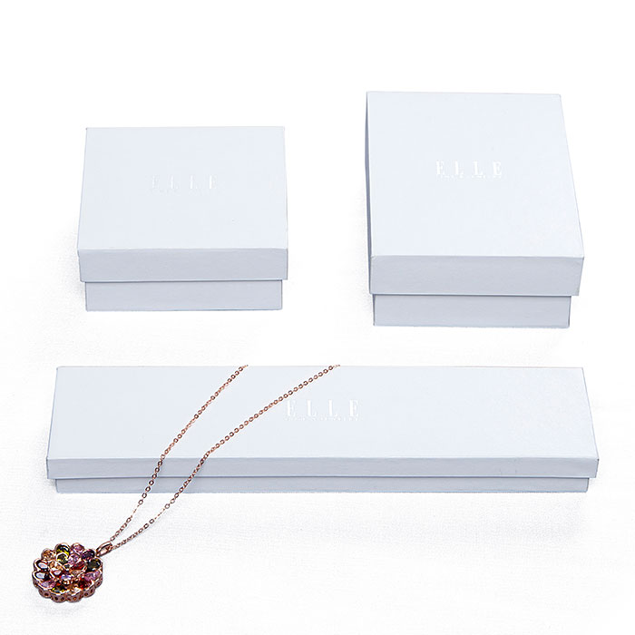 Custom elegant womens white jewelry boxes