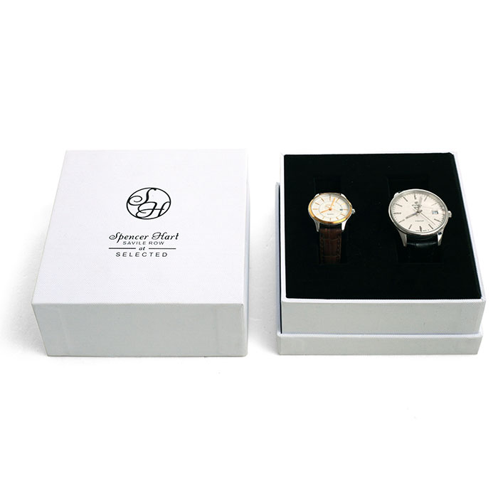 Custom watch paper box, white watch box suppliers