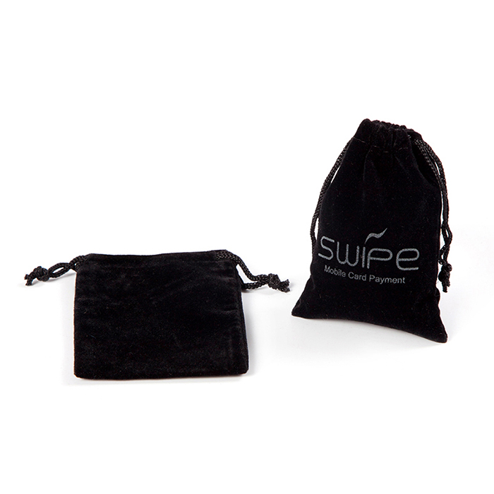 custom velvet drawstring jewelry pouch