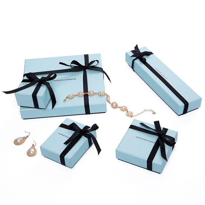 Paper blue jewelry box china, jewelry box factory