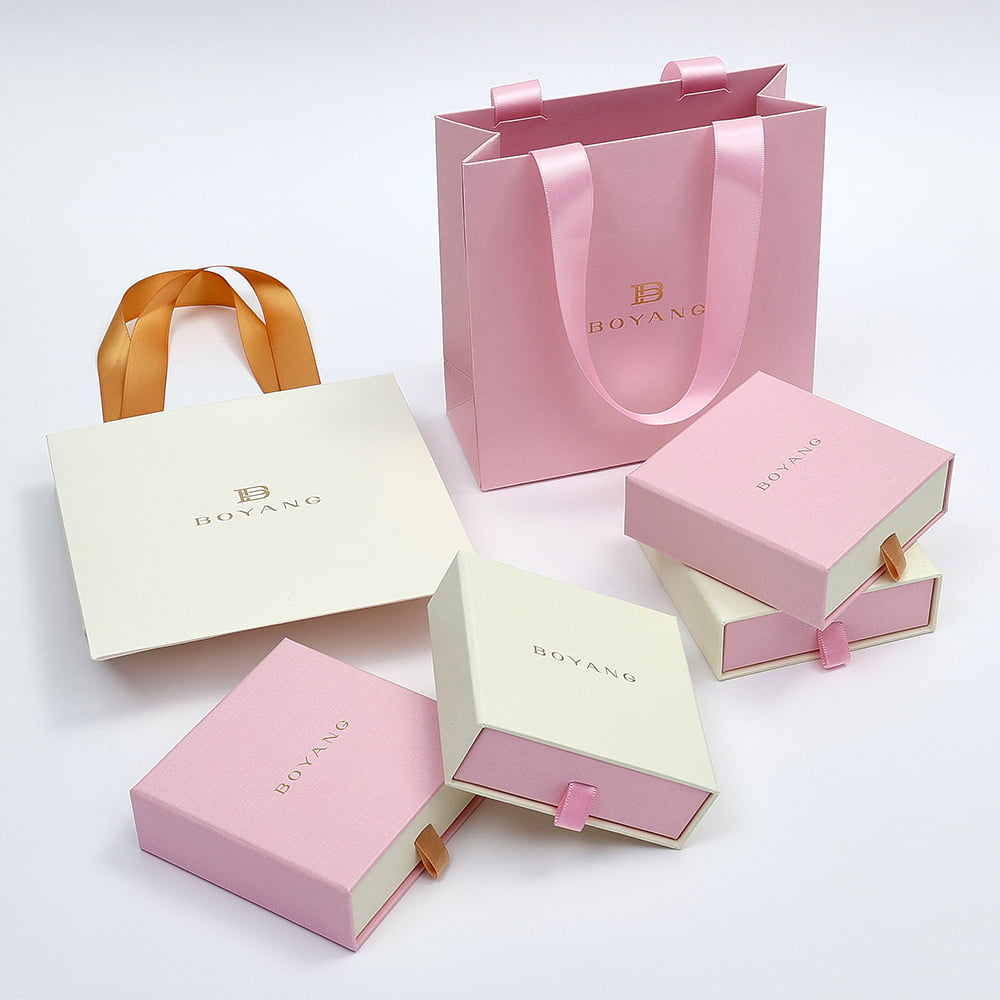 custom logo small jewelry paper box