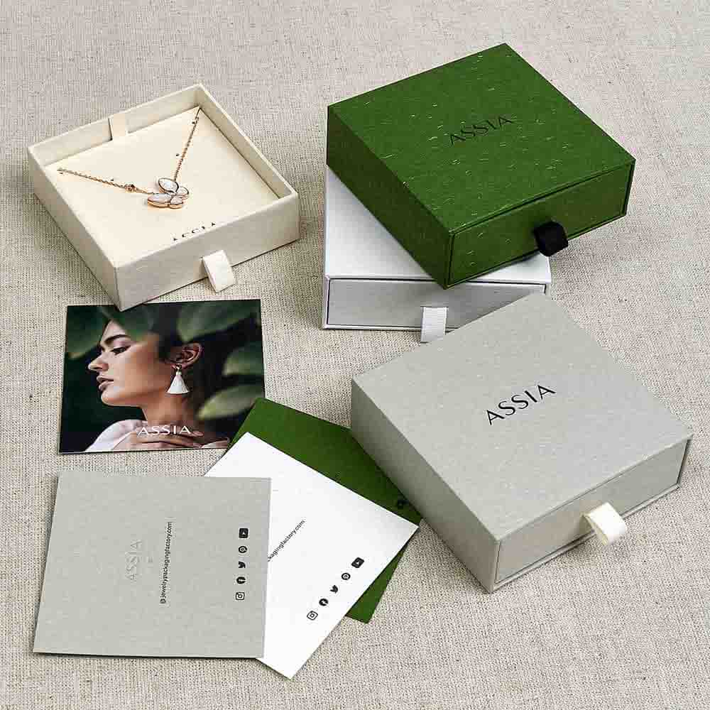 custom eco friendly jewelry gift box packaging