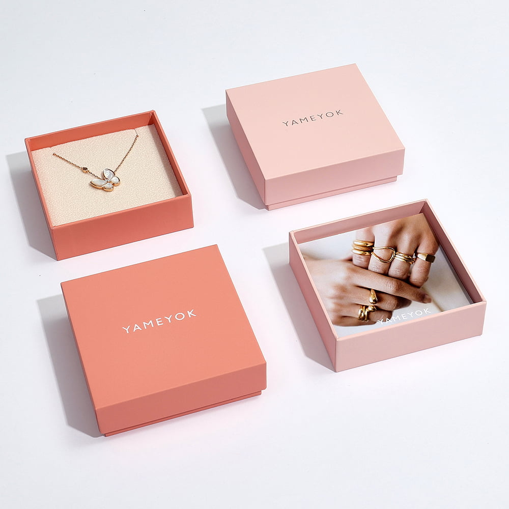 custom necklace gift paper box packaging