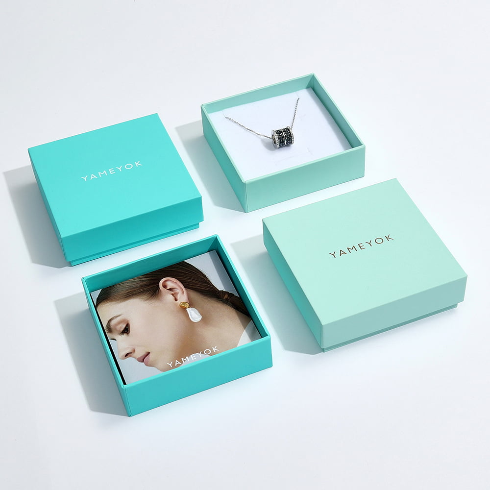 custom necklace gift paper box packaging