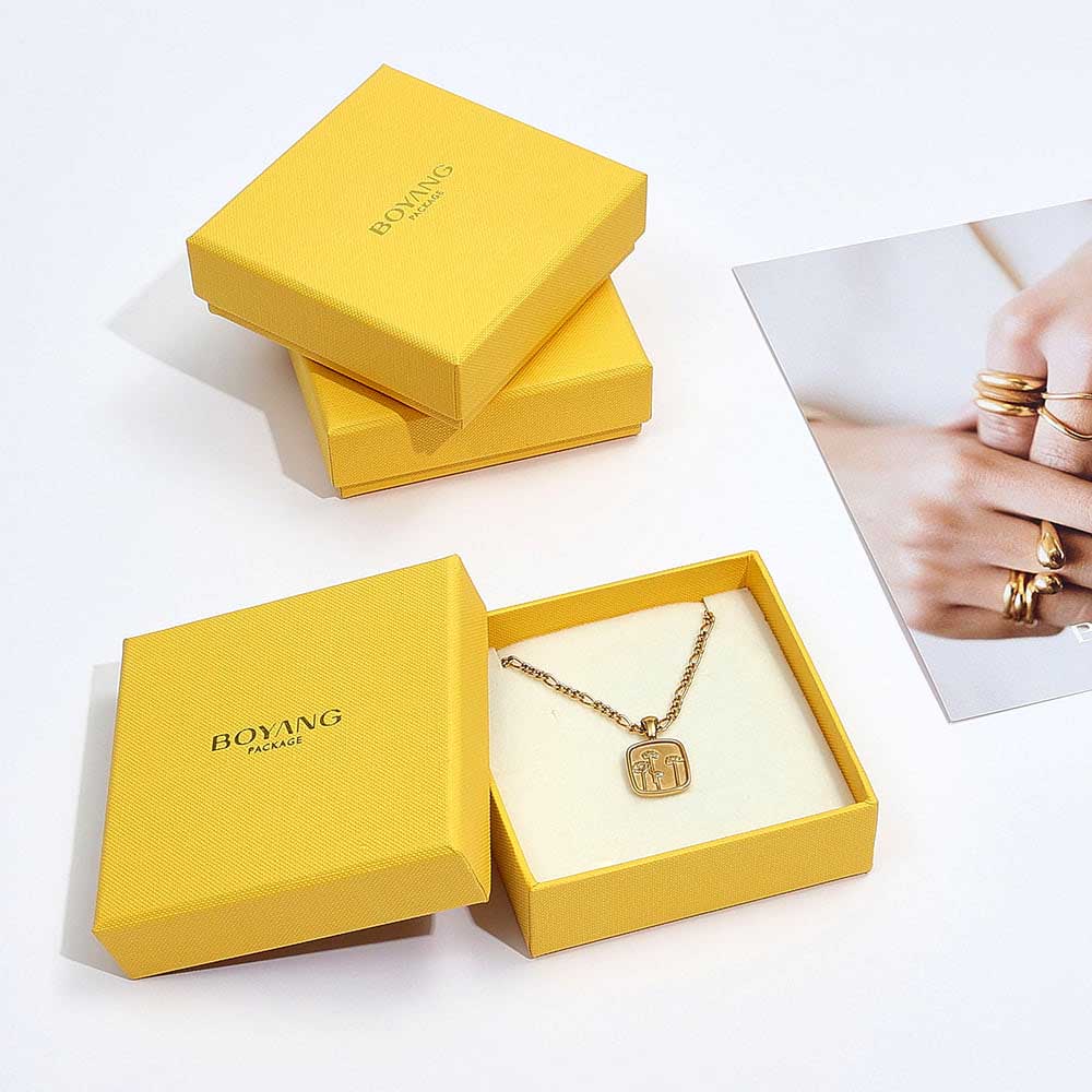 custom fancy luxury necklace gift box packaging