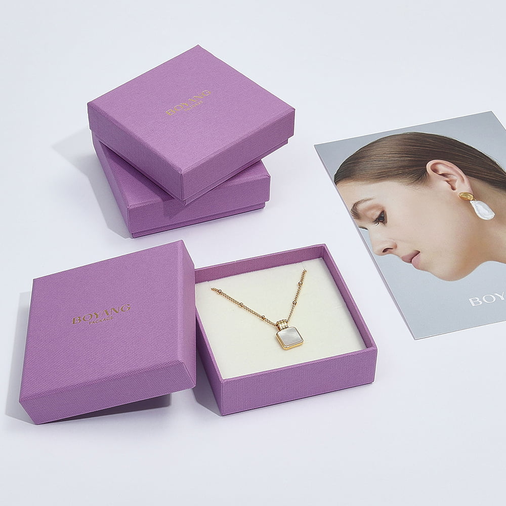 custom fancy luxury necklace gift box packaging