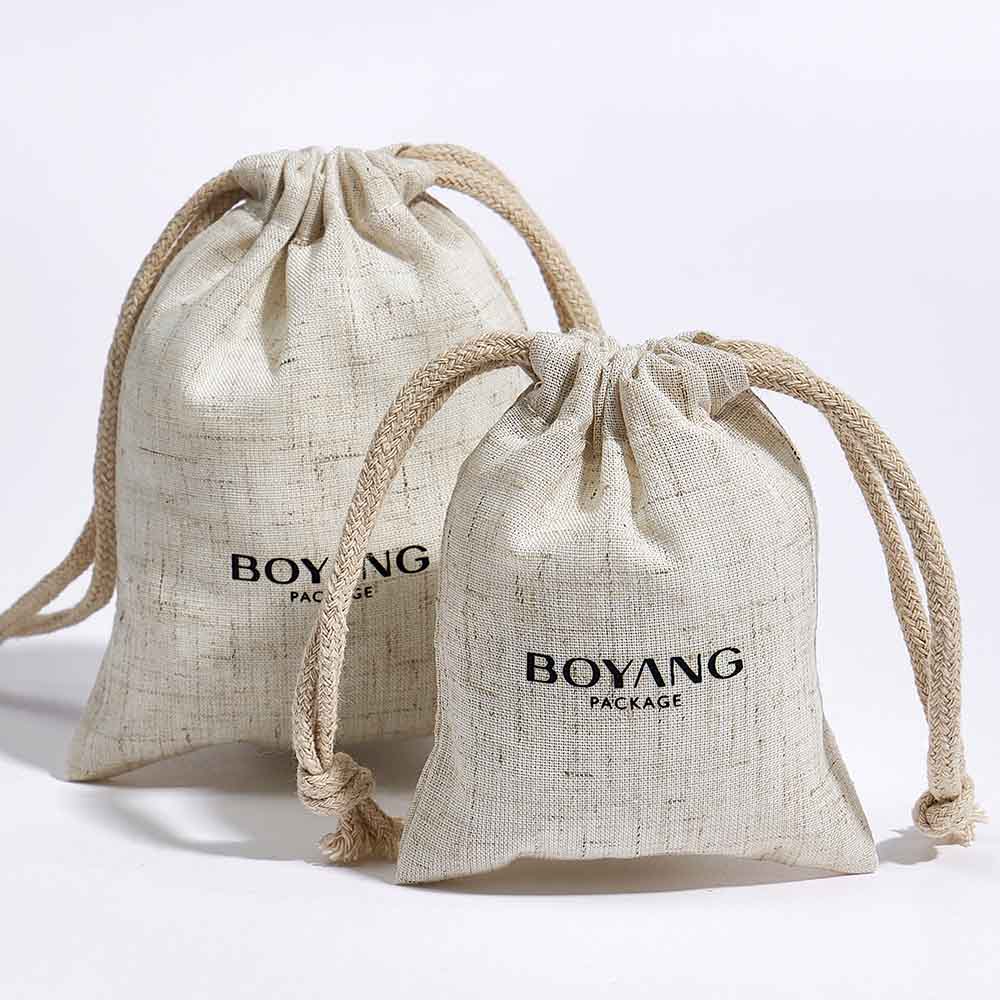 Wholesale custom logo eco friendly drawstring jewelry bags