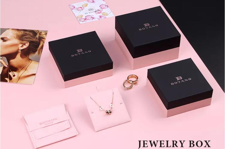 What process and materials are used for custom jewelry packaging boxes?