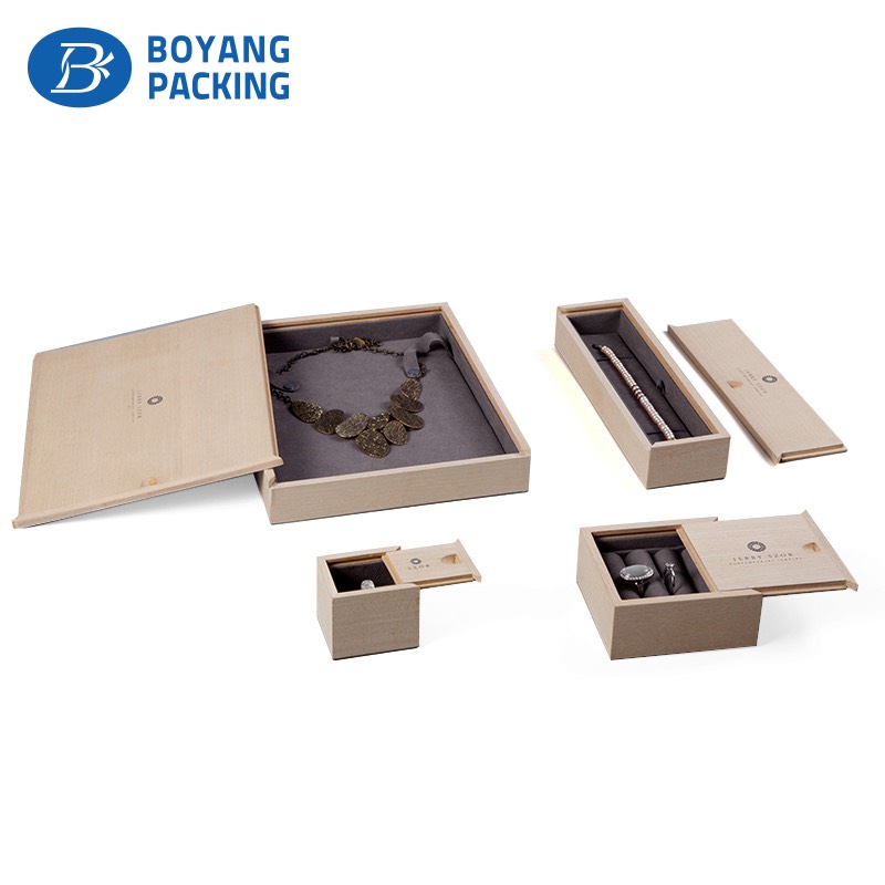 Wooden bracelet storage box for jewelry