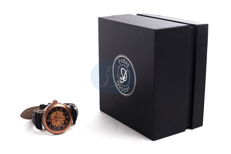 Custom black watch box