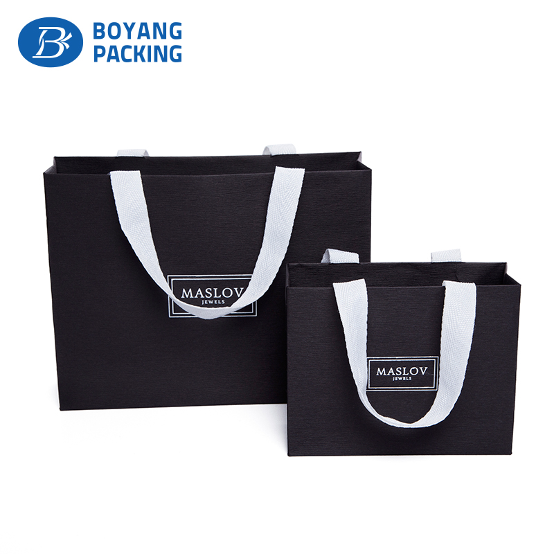 custom black paper bag factory