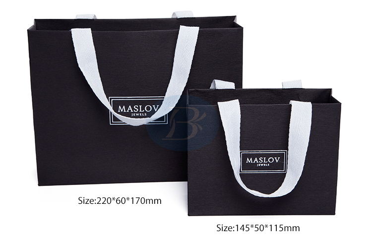 black portable paper bag factory