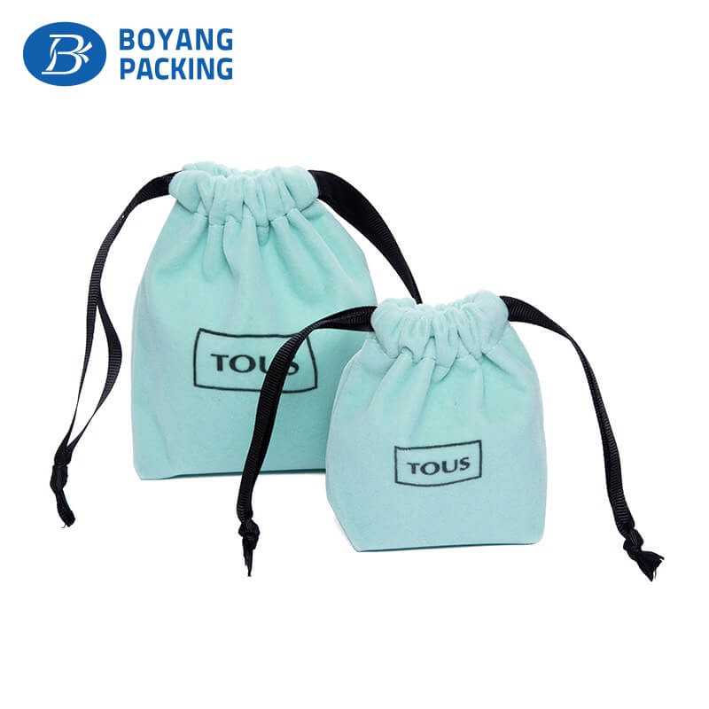 High quality custom jewelry velvet pouches